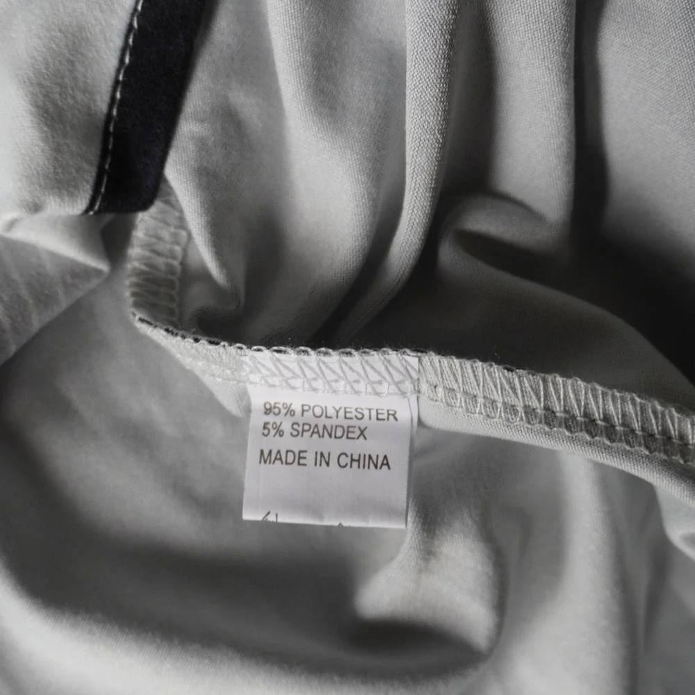 Abstract Black White Tunic Top, Short Sleeve, Women's Large Asymmetrical‎ - Picture 2 of 6